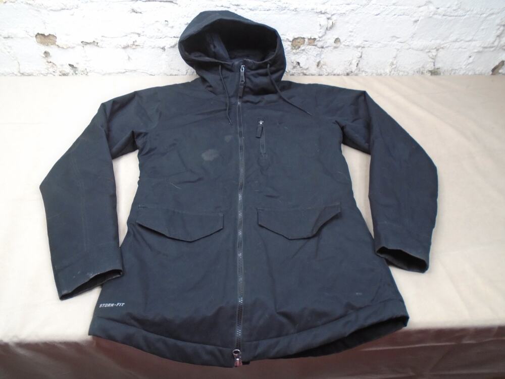 Nike Storm-Fit Full Zip Jacket With Hood Women’s Small Pockets Tech Black Sports